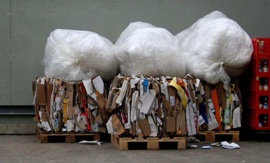 Cardboard Bales for recycling